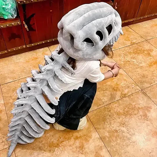 Peluche Dinosaurio Esqueleto Disfraz Cosplay Fossil Grande