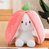 Peluche Conejo Frutal Con Cremallera Kawaii Orejas Largas