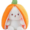 Peluche Conejo Frutal Con Cremallera Kawaii Orejas Largas
