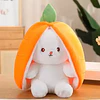 Peluche Conejo Frutal Con Cremallera Kawaii Orejas Largas