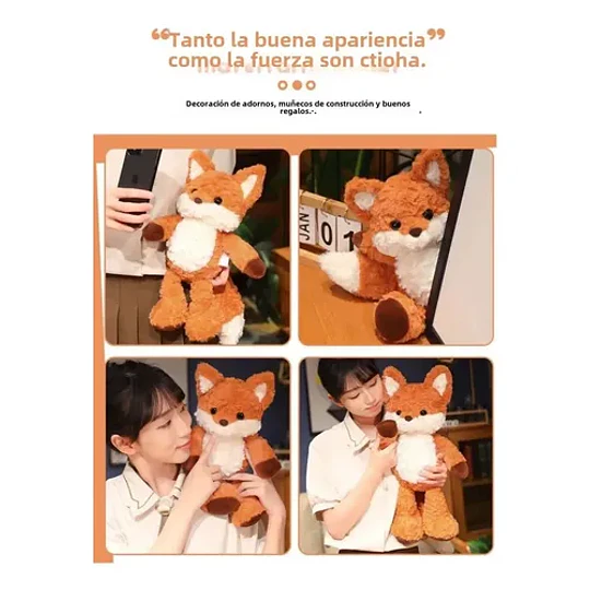 Peluche Zorro Kawaii Suave Animal Regalo Fox Decoración