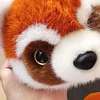 Peluche Panda Rojo Y Panda Reversible Para Niños (2 En 1)