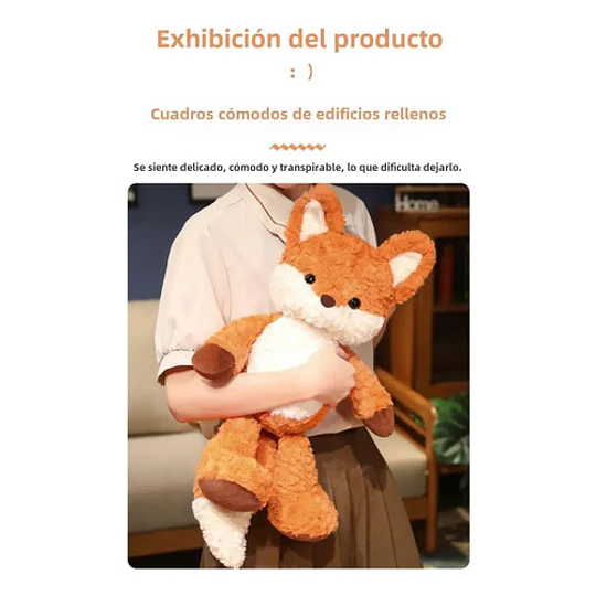 Peluche Zorro Kawaii Suave Animal Regalo Fox Decoración