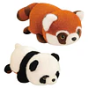 Peluche Panda Rojo Y Panda Reversible Para Niños (2 En 1)