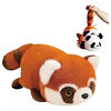 Peluche Panda Rojo Y Panda Reversible Para Niños (2 En 1)