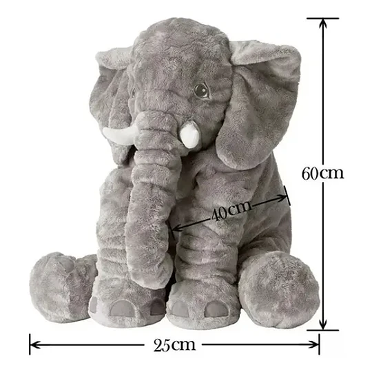 Peluche Elefante Bebe Grande Apego Contención Niños Almohada