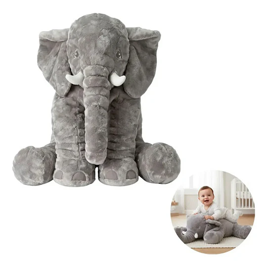 Peluche Elefante Bebe Grande Apego Contención Niños Almohada