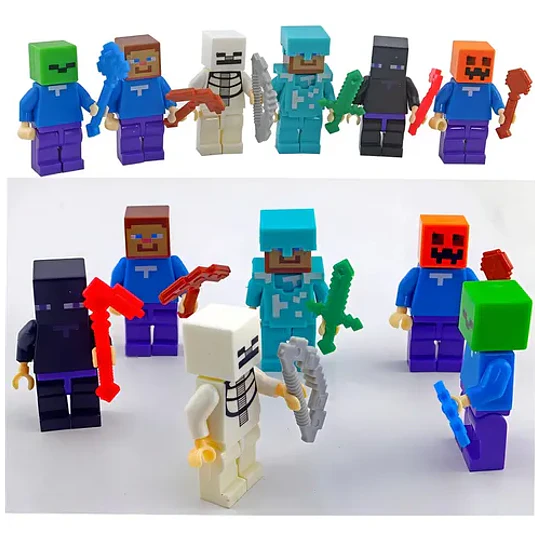 Juguetes Para Niños Con Minifiguras Cube 6 