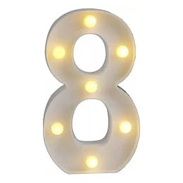 Letras Numeros Led Cumpleaños Fiestas Matrimonios 22cm Deco 8