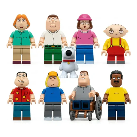 Set De Figuras Family Guy Bloques Armables Coleccionables
