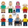 Set De Figuras Family Guy Bloques Armables Coleccionables