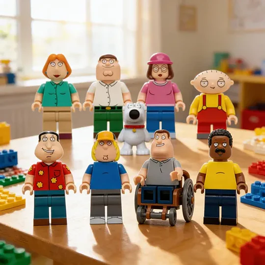 Set De Figuras Family Guy Bloques Armables Coleccionables