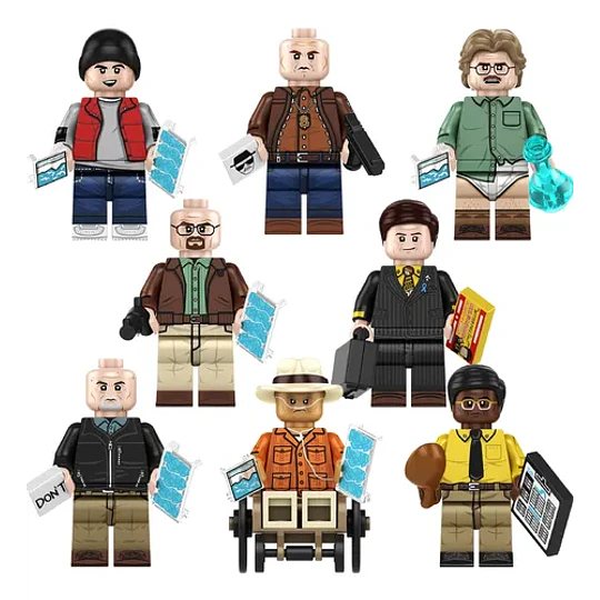 Set Figuras Breaking Bad Bloques Armables Walter White Serie