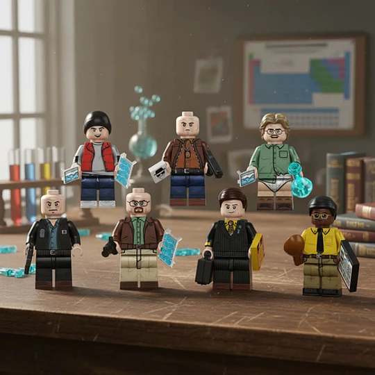 Set Figuras Breaking Bad Bloques Armables Walter White Serie