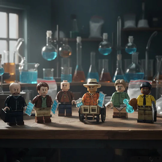 Set Figuras Breaking Bad Bloques Armables Walter White Serie