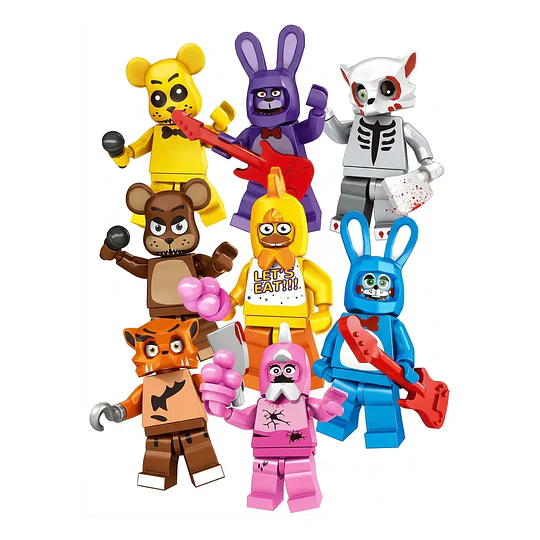 Set Figuras Five Nights At Freddy's Fnaf Juguetes Armables 