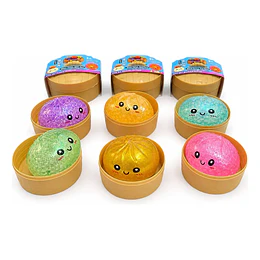 Squishy Dumpling Antiestrés Sorpresa Brillante 8,5 cm Kawaii