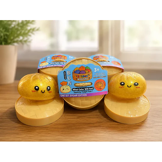 Squishy Dumpling Antiestrés Sorpresa Brillante 8,5 cm Kawaii