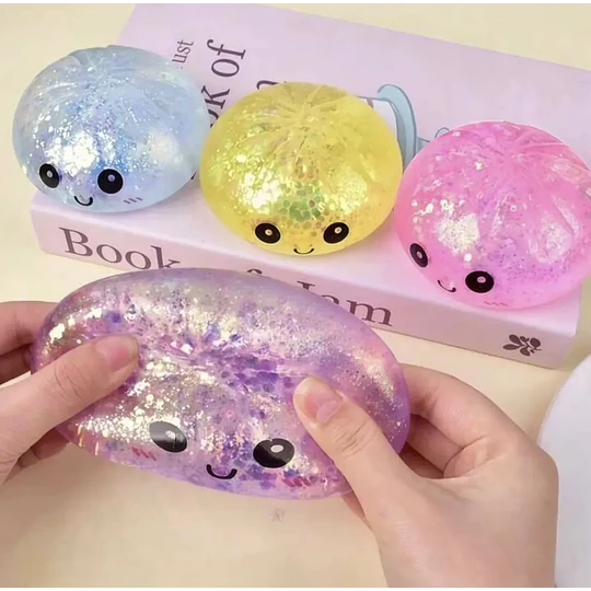 Squishy Dumpling Antiestrés Sorpresa Brillante 8,5 cm Kawaii