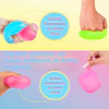 Pack 4 Cubos Sensoriales Squishy Antiestrés Sugar Ball de Silicona