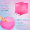 Pack 4 Cubos Sensoriales Squishy Antiestrés Sugar Ball de Silicona
