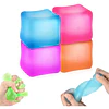 Pack 4 Cubos Sensoriales Squishy Antiestrés Sugar Ball de Silicona