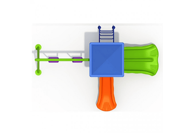 Juego Modular para Plaza Tres Resbalines y Columpio