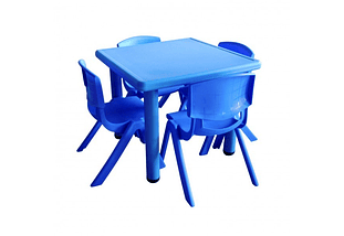 ¡Preventa! Mesa Plástica Firme con cuatro Sillas