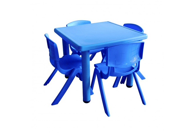 ¡Preventa! Mesa Plástica Firme con cuatro Sillas