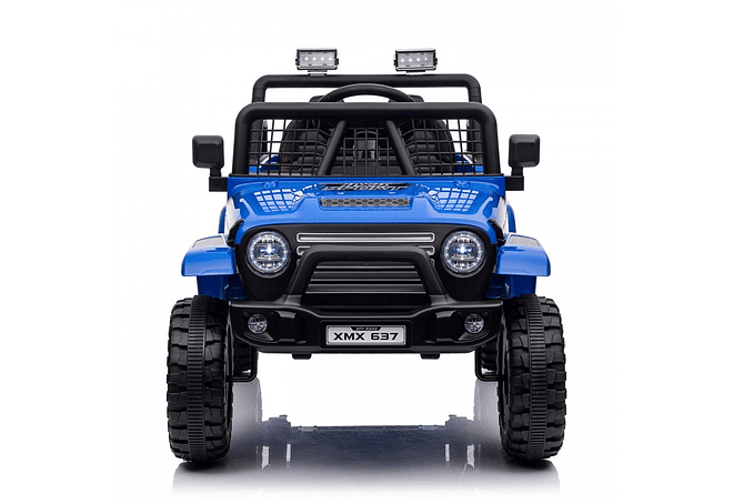  Jeep Infantil 12 Volts Premium Todo Terreno  Diseño Wrangler Azul 