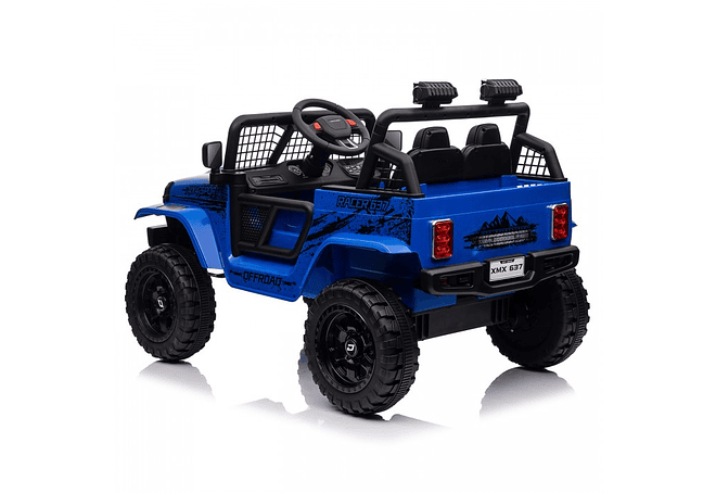  Jeep Infantil 12 Volts Premium Todo Terreno  Diseño Wrangler Azul 
