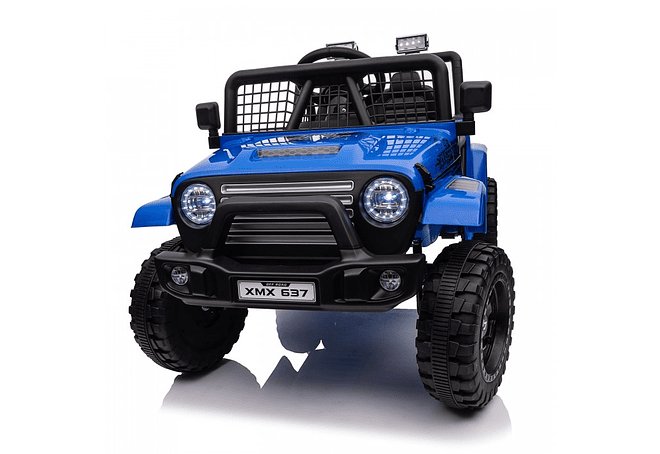  Jeep Infantil 12 Volts Premium Todo Terreno  Diseño Wrangler Azul 