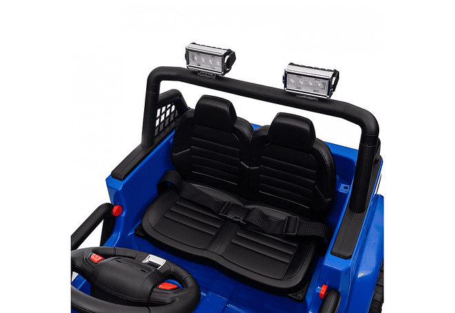  Jeep Infantil 12 Volts Premium Todo Terreno  Diseño Wrangler Azul 