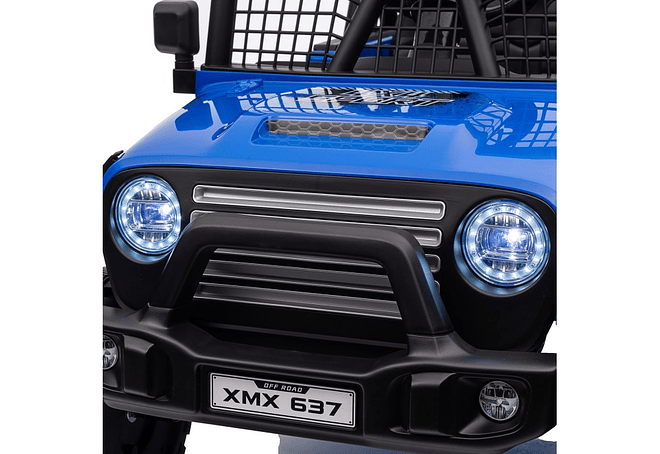  Jeep Infantil 12 Volts Premium Todo Terreno  Diseño Wrangler Azul 