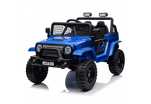  Jeep Infantil 12 Volts Premium Todo Terreno  Diseño Wrangler Azul 
