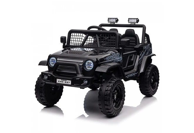 Jeep Infantil 12 Volts  Todo Terreno  Diseño Wrangler Negro 