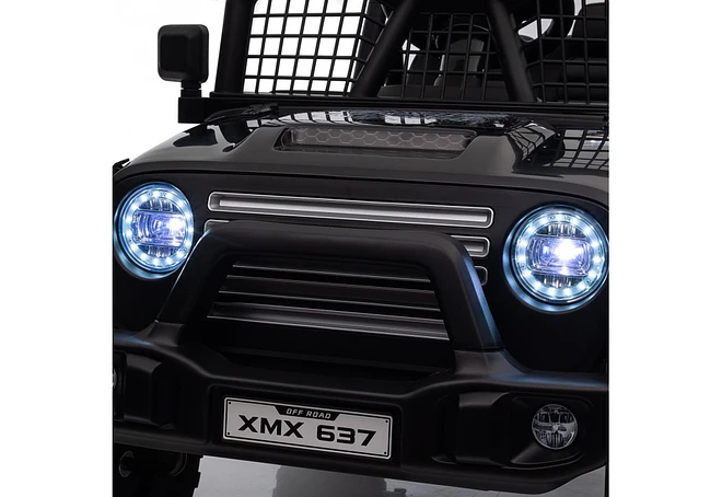 Jeep Infantil 12 Volts  Todo Terreno  Diseño Wrangler Negro 