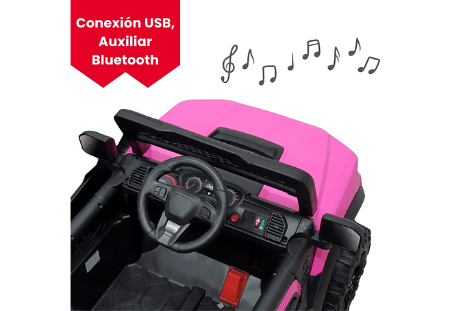 Camioneta Infantil a Batería Diseño Raptor- 12 Vlots  4×4  - Rosada
