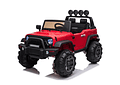 Jeep Infantil Renegade 12v de Lujo Ruedas Goma Eva, Asiento Tipo Cuero. Rojo