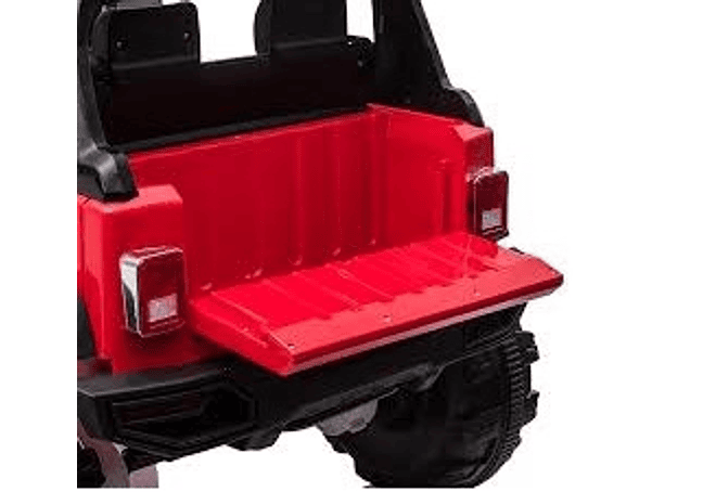 Jeep Infantil Renegade 12v de Lujo Ruedas Goma Eva, Asiento Tipo Cuero. Rojo