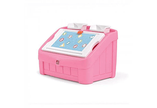 Baúl para Niños con Pizarra Rosado
