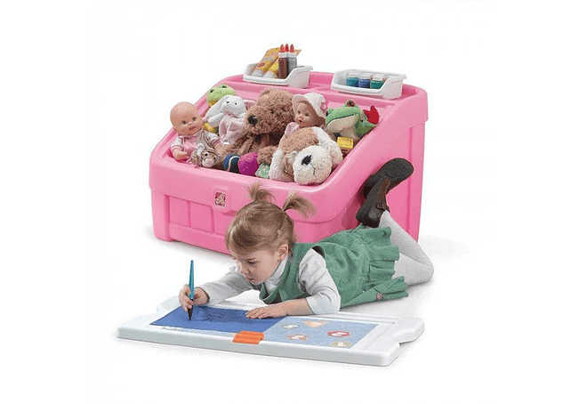 Baúl para Niños con Pizarra Rosado