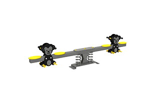 ¡Preventa! Balancín para plazas con Resortes Monitos