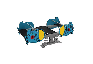 Balancín de Resortes Cuadruple Rockets