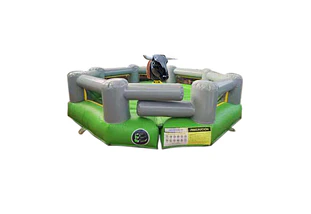 Toro Mecánico con Colchoneta Inflable con Turbina