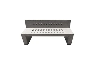 Banca Urbana  Hormigón 180 cms con Agujeros Cuadrados 