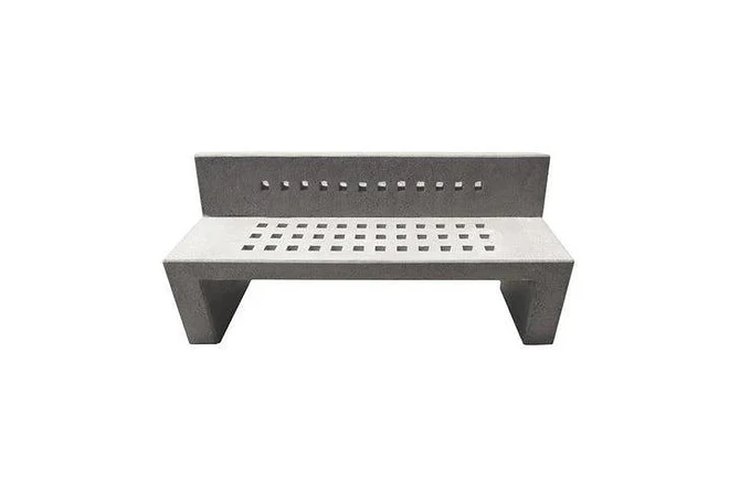 Banca Urbana  Hormigón 180 cms con Agujeros Cuadrados 