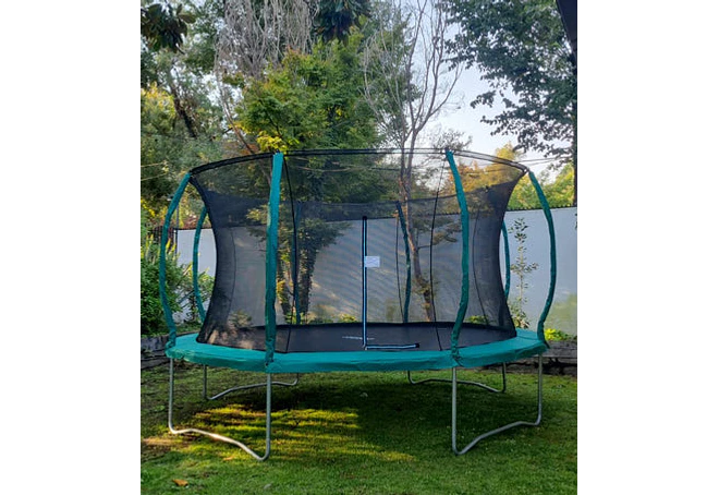 Cama Elástica Reforzada Bounce Play 3.05 mt (10 pies)  con Red Lateral y Escalera