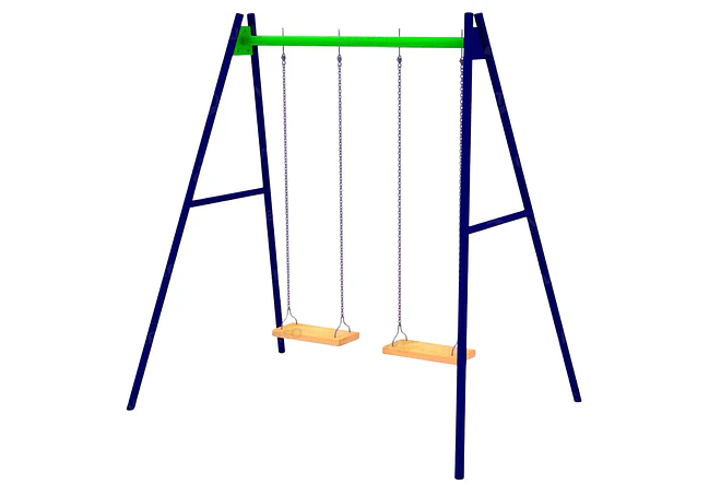 Columpio para Plazas Metalico  Pata Triangular Silla Rígida