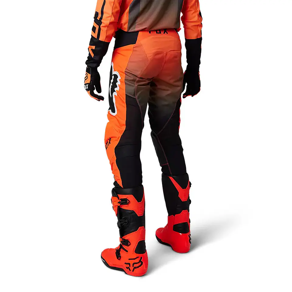 Pantalon Moto 180 Leed Naranjo / Negro Fox 3